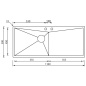 LAVELLO CM SPACE 116X50 1 VASCA ACCIAIO INOX SATINATO