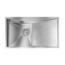 CM SPACE 100X50 KITCHEN SINK 1 BOWL BRUSHED STAINLESS STEEL - MADE IN ITALY