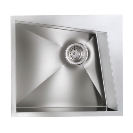 CM SPACE 55X50 KITCHEN SINK 1 BOWL BRUSHED STAINLESS STEEL - MADE IN ITALY CM SPACE 55X50 KITCHEN SINK 1 BOWL BRUSHED STAINLESS STEEL - MADE IN ITALY