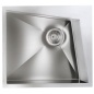 CM SPACE 55X50 KITCHEN SINK 1 BOWL BRUSHED STAINLESS STEEL - MADE IN ITALY CM SPACE 55X50 KITCHEN SINK 1 BOWL BRUSHED STAINLESS STEEL - MADE IN ITALY