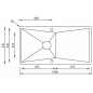 CM SPACE REVERS 116x52 FREGADERO DE UN SENO ACERO INOX AISI304
