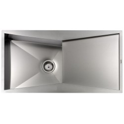 CM SPACE REVERS 100X52 KITCHEN SINK 1 BOWL BRUSHED STAINLESS STEEL - MADE IN ITALY