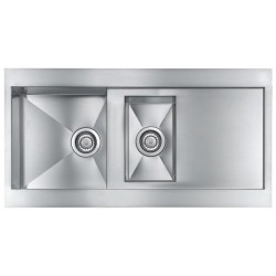 LAVELLO CM REVERS 100X52 1,5 VASCHE ACCIAIO INOX SATINATO