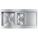LAVELLO CM REVERS 100X52 1,5 VASCHE ACCIAIO INOX SATINATO