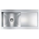 LAVELLO CM REVERS 100X52 1 VASCA ACCIAIO INOX SATINATO