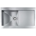 LAVELLO CM REVERS 86X52 1 VASCA ACCIAIO INOX SATINATO