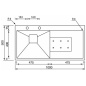LAVELLO CM CLARK 100X50 1 VASCA ACCIAIO INOX SATINATO LAVELLO CM CLARK 100X50 1 VASCA ACCIAIO INOX SATINATO