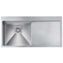 CM BATIK 100X50 KITCHEN SINK 1 BOWL BRUSHED STAINLESS STEEL - MADE IN ITALY