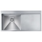 CM BATIK 100X50 KITCHEN SINK 1 BOWL BRUSHED STAINLESS STEEL - MADE IN ITALY