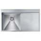 CM BATIK 86X50 KITCHEN SINK 1 BOWL BRUSHED STAINLESS STEEL - MADE IN ITALY