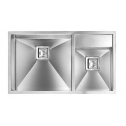 LAVELLO CM ARIEL 86X50 1,5 VASCHE ACCIAIO INOX SATINATO