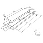 PIANO COTTURA SMEG PDXF116RS ACCIAIO INOX A FILO TOP 116 CM
