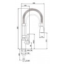 SMEG MIDR7RA-2 EINHAND SPÜLTISCHMISCHER MIT VERSTELLBARER BRAUSE KUPFER