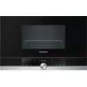 SIEMENS BUILT-IN MICROWAVE WITH GRILL BE634LGS1 STAINLESS STEEL AND BLACK GLASS FRAMELESS