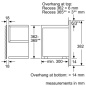 SIEMENS BUILT-IN MICROWAVE WITH GRILL BE634LGS1 STAINLESS STEEL AND BLACK GLASS FRAMELESS