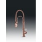 SMEG MIDR7RA-2 ROBINET MITIGEUR MONOCOMMANDE AVEC DOUCHETTE EXTRACTIBLE CUIVRE