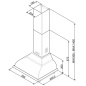 SMEG DEKORWANDHAUBE KC16AOE ANTHRAZIT DESIGNLINIE CORTINA 60 CM EEK A