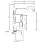SMEG MIR6O-2 SINGLE LEVER SINK MIXER TAP BRASS
