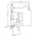 SMEG MIR6RA-2 EINHAND SPÜLTISCHMISCHER KUPFER