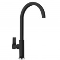SCHOCK NEW AQUAARCO GRIFO MONOCOMANDO PARA FREGADERO CAÑO ALTO NEGRO PURO