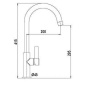 SCHOCK NEW AQUAARCO ROBINET MITIGEUR MONOCOMMANDE PURE BLANC