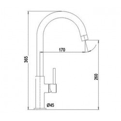 SCHOCK AQUADROP SINGLE LEVER KITCHEN SINK MIXER TAP CHROME AND PURE BLACK