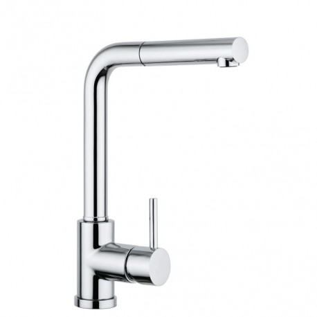 SCHOCK AQUAVIVA GRIFO MONOCOMANDO PARA FREGADERO CAÑO HORIZONTAL EXTRAÍBLE CROMADO