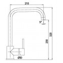SCHOCK AQUATOP SINGLE LEVER KITCHEN SINK MIXER TAP ANTHRACITE