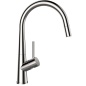 SCHOCK CONOS DOCCIA GRIFO MONOCOMANDO PARA FREGADERO CAÑO ALTO EXTRAÍBLE ACERO INOX