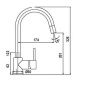 SCHOCK AQUAPLAN GRIFO BAJO VENTANA MONOCOMANDO PARA FREGADERO CAÑO ALTO EXTRAIBLE CROMADO