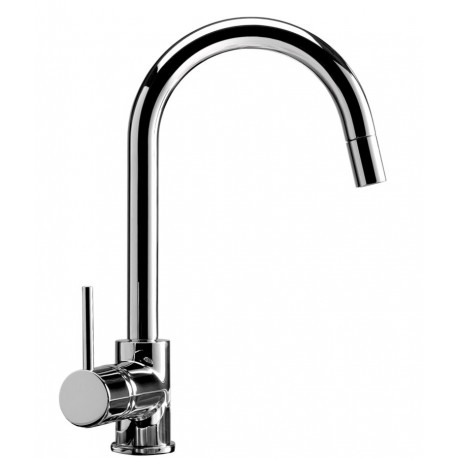 SCHOCK AQUAPLAN MISCELATORE MONOCOMANDO CON DOCCETTA ESTRAIBILE PER LAVELLO SOTTOFINESTRA CROMO