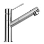 SCHOCK NEW AQUAFLEX EINHAND SPÜLTISCHMISCHER MIT VERSTELLBARER BRAUSE CHROM