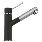 SCHOCK NEW AQUAFLEX ROBINET MITIGEUR MONOCOMMANDE AVEC DOUCHETTE EXTRACTIBLE CHROME ET ANTHRACITE