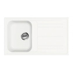 SMEG KITCHEN SINK RIGAE LZ861B - 1 BOWL WHITE