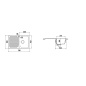 SCHOCK KITCHEN SINK LITHOS D100S - 1 BOWL CRISTALITE WHITE