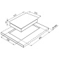 SMEG DOMINO GAS HOB PGF31G-1 - 30 CM