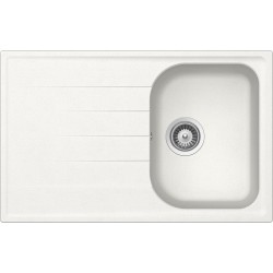 SCHOCK KITCHEN SINK LITHOS D100S - 1 BOWL CRISTALITE WHITE ALPINA