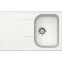 LAVELLO SCHOCK LITHOS D100S - 1 VASCA CRISTALITE BIANCO ASSOLUTO