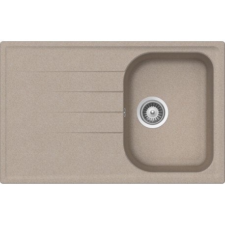 LAVELLO SCHOCK LITHOS D100S - 1 VASCA CRISTALITE AVENA