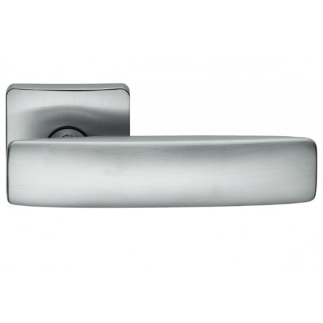 COLOMBO DESIGN DOOR HANDLES PAIR BOLD PT11 SERIES ON ROSE MADE IN ITALY