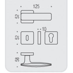 MANIGLIE PER PORTE COLOMBO DESIGN SERIE BOLD PT11 SU ROSETTA