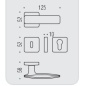 MANIGLIE PER PORTE COLOMBO DESIGN SERIE BOLD PT11 SU ROSETTA