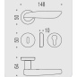 MANILLAS DE PUERTA COLOMBO DESIGN DAYTONA CON ROSETA MADE IN ITALY