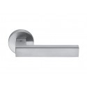 COLOMBO DESIGN DOOR HANDLES PAIR ELLE SERIES ON ROSE MADE IN ITALY