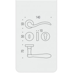 MANIGLIE PER PORTE COLOMBO DESIGN SERIE HEIDI SU ROSETTA