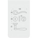 COLOMBO DESIGN DOOR HANDLES PAIR HEIDI SERIES ON ROSE MADE IN ITALY