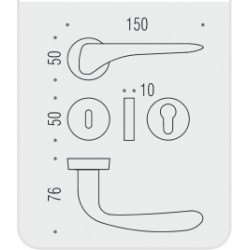 MANIGLIE PER PORTE COLOMBO DESIGN SERIE MADI SU ROSETTA