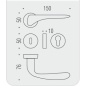 MANIGLIE PER PORTE COLOMBO DESIGN SERIE MADI SU ROSETTA