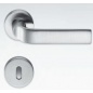 COLOMBO DESIGN DOOR HANDLES PAIR META SERIES ON ROSE MADE IN ITALY