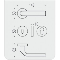 MANIGLIE PER PORTE COLOMBO DESIGN SERIE META SU ROSETTA